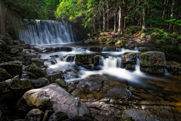 enchanted waterfall by Andrew Wasik
